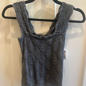Elegant Gray Textured Women's Tank Top